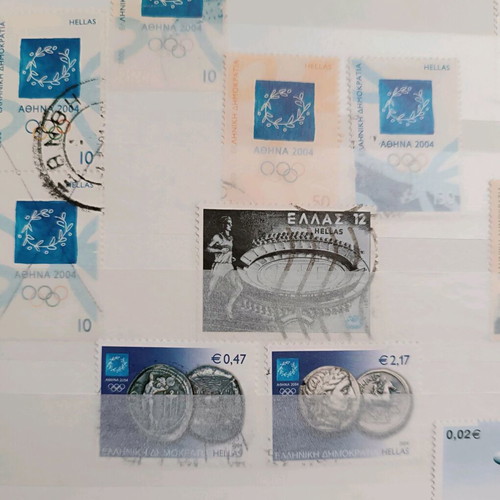 Collection of Greek stamps Olympic Games Athens 2004 like new, 14 pieces