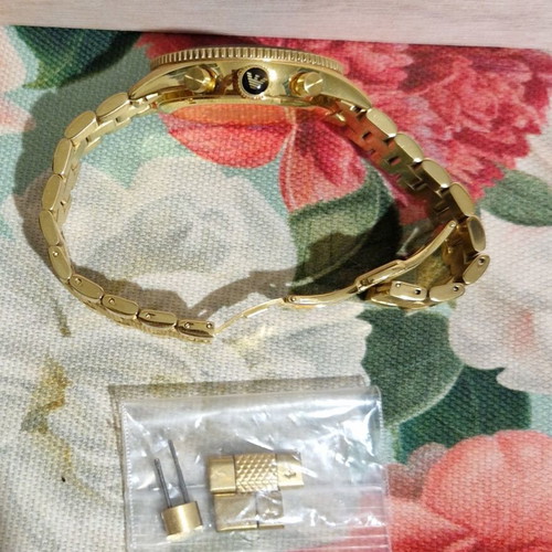 Emporio Armani men's watch in gold color like new