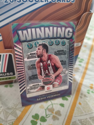 Sasha Vezenkov Winning Ticket Panini Euroleague Contenders 25-26 new