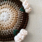 Knitted coaster handmade new