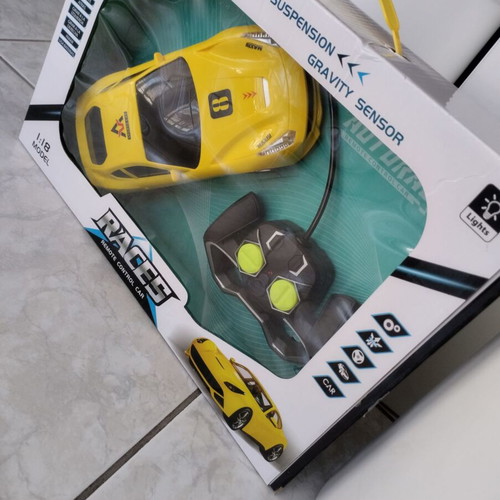 Remote Control Car with Lights like new, in original packaging