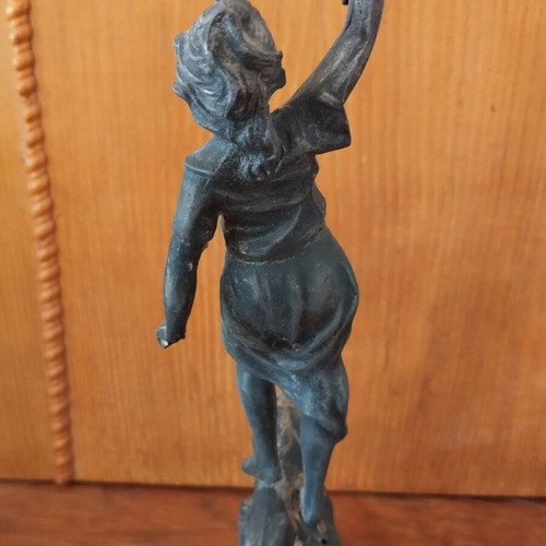 Metal figurine, approximately 35 cm tall