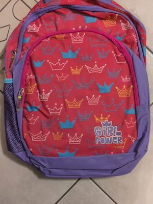 Τσάντα Ibag Girl Power πλάτης καινούργια, ροζ και μωβ