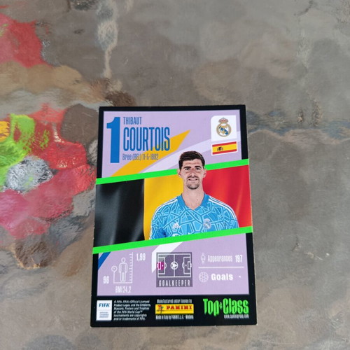 Panini Top Class 2023 Thibaut Courtois Max Power sticker Real Madrid