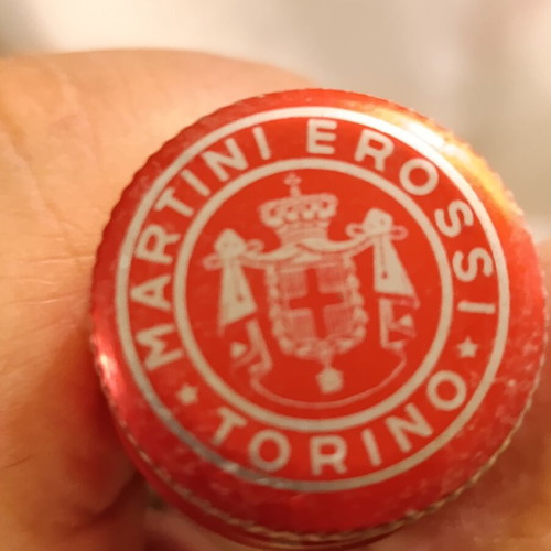 Martini Rosso Vermouth 1969 sealed collectible bottle Greek bottling