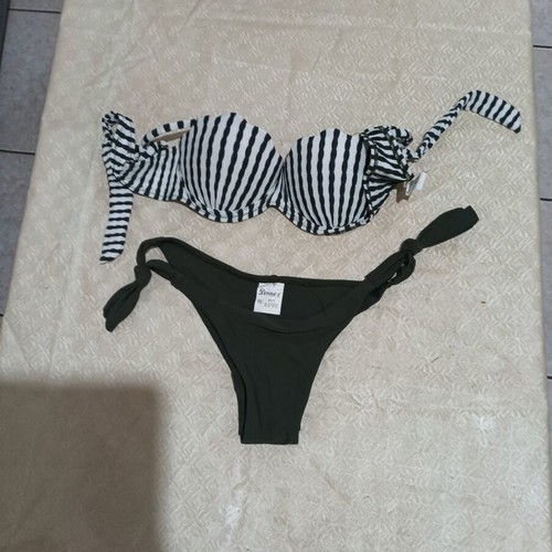 Σετ μπικίνι Donna's Modalisa μέγεθος S/36 σαν καινούργιο, άσπρο και πράσινο