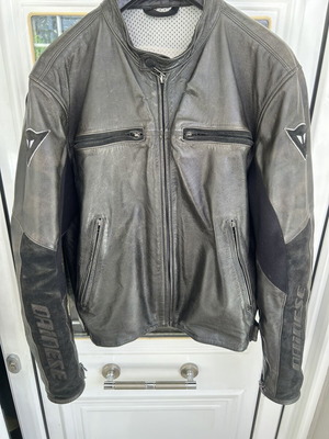 Dainese leather motorcycle jacket with lining