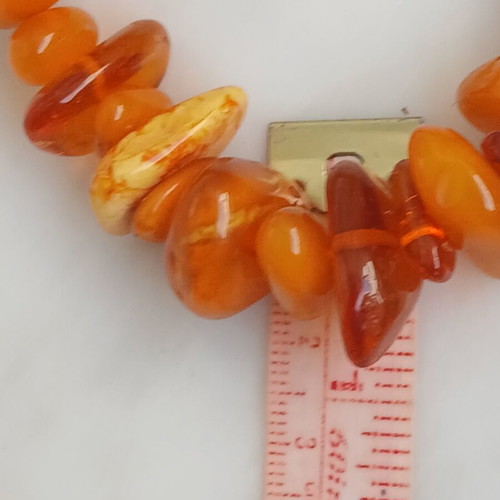 Baltic amber necklace 53 cm, 65 grams