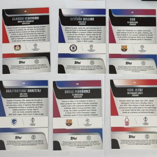 Topps UCC Flagship 2025-26 10 Hot Rookies Cards New