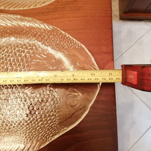 Γυάλινα πιάτα σε σχήμα ψαριού, σετ 5 τεμαχίων