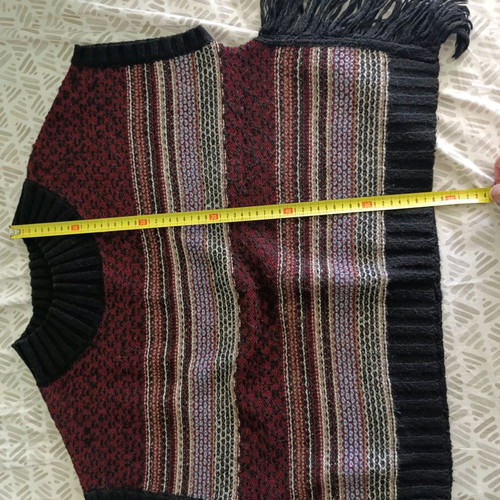 Figaro women's sweater Abysse like new, black and red, size M