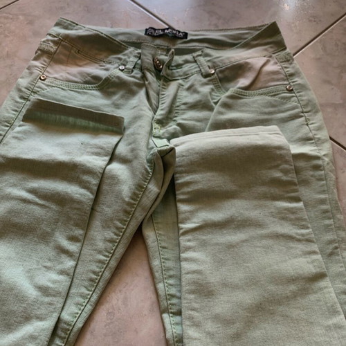 Jeans like new, size M 38 10, green