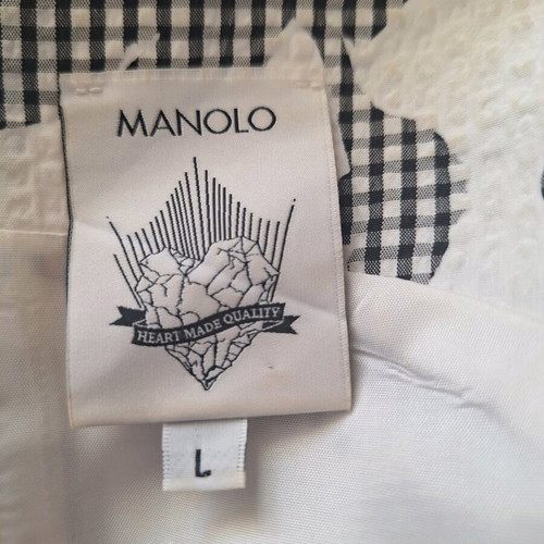 Manolo formal dress size L like new with belt
