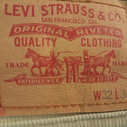 Levi's winter corduroy bell-bottom pants like new, beige, medium