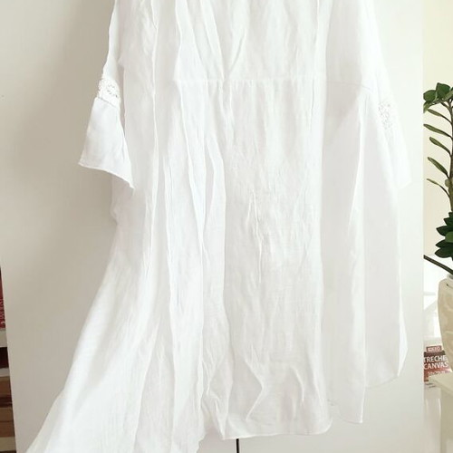 Tunics 100% cotton new, size L, white