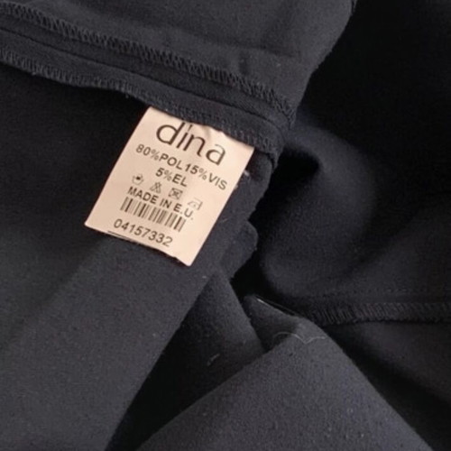 Dina women's suit dark blue like new, jacket and trousers, size XL