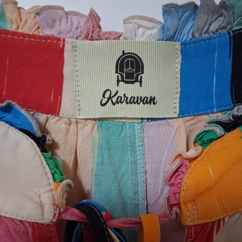Karavan colorful viscose dress one size like new without belt