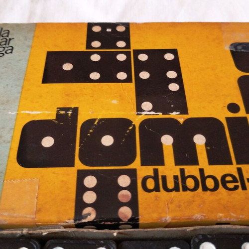 Collectible Domino game from Alga vintage 1950s used
