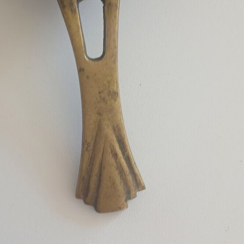 Copper strainer small used vintage