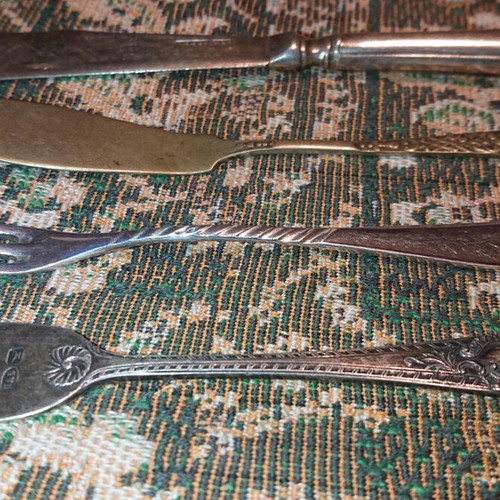 Old utensils used with markings