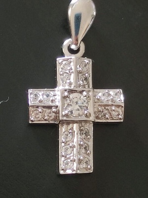 White gold necklace 14 carat 585 new, without chain