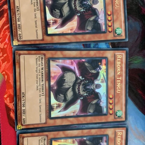 Reborn Tengu Yu-Gi-Oh Cards new, pack of 3