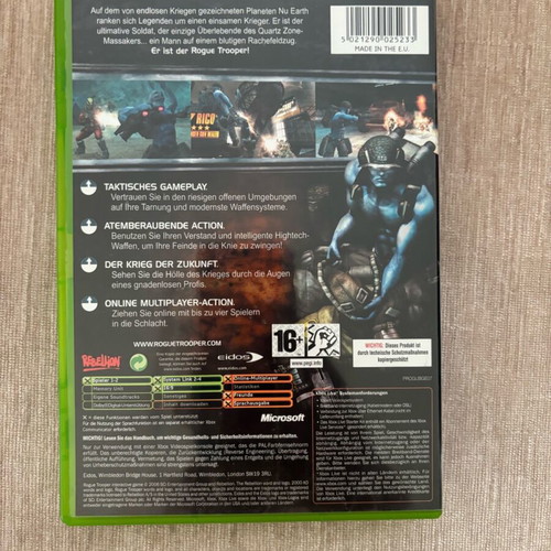 Rogue Trooper Xbox Original PAL used complete