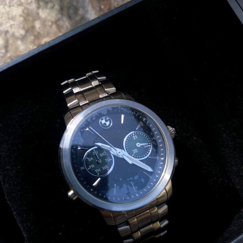 BMW watch new, silver, authentic