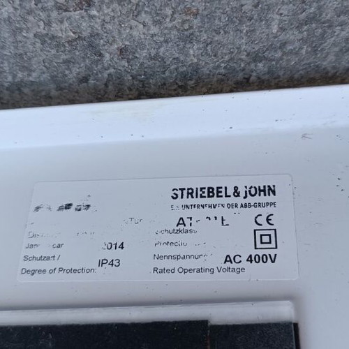 Electrical panel 6 rows used, metal ABB