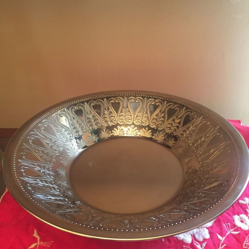 Silver-plated Zoulovits platter fondue fruit bowl like new