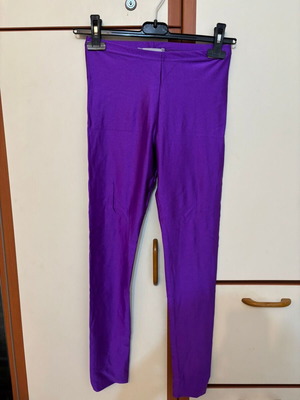 Decoro γυαλιστερό μωβ κολάν, one size