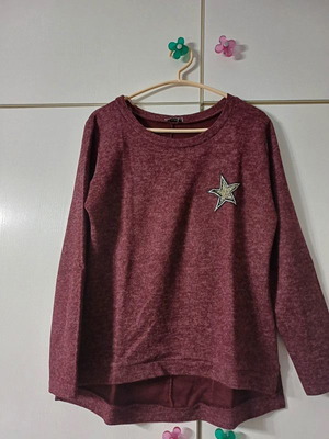 Marlen burgundy blouse one size like new