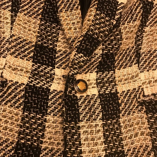 Zara checked jacket like new, beige and black