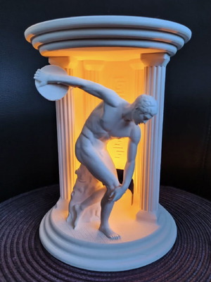 Decorative Lamp Discobolus like new, 3D Printed Art