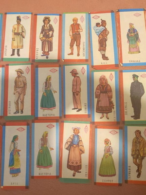 Hvi Daskalopoulou stickers used, pack of 24 pseudo banknotes