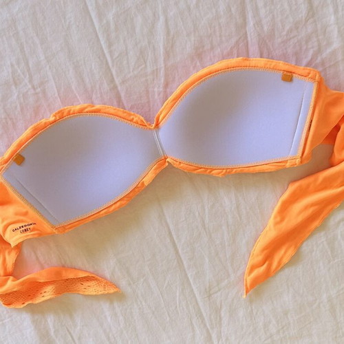 Calzedonia women's swim top orange size small like new