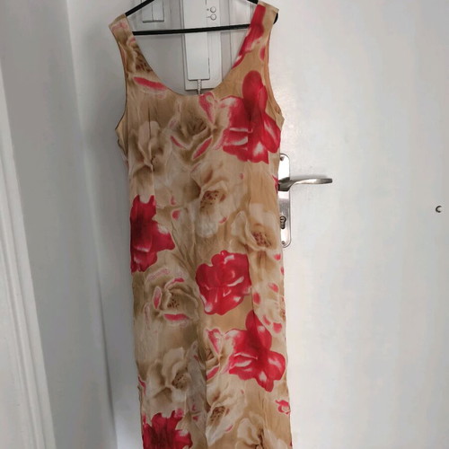 Straight Printed Summer Dress No L