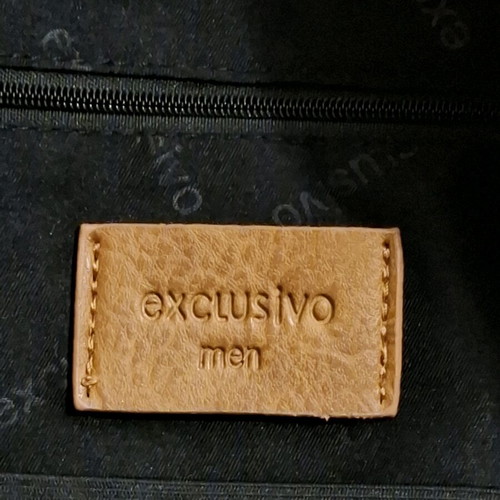 Exclusivo Brown Leatherette Backpack new