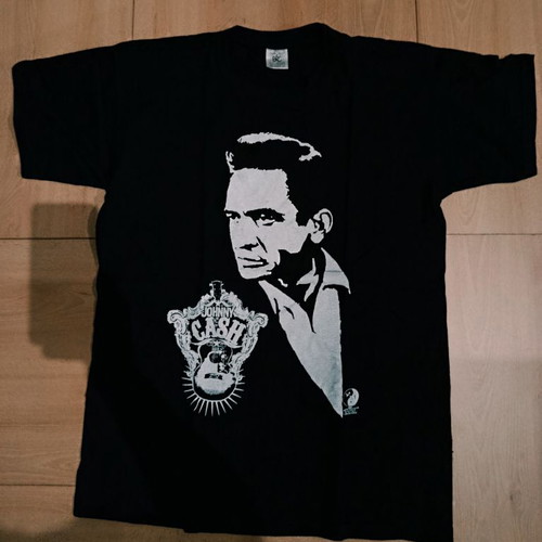 Johnny Cash fashion t-shirt new, 100% cotton, size S, black