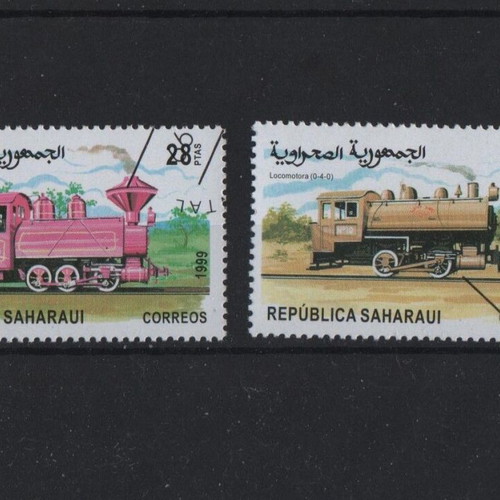 1999 Sahara train stamps mint condition, set of 2