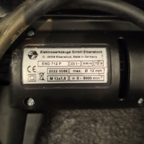 Eibenstock END 712 P wet cutting diamond drill like new