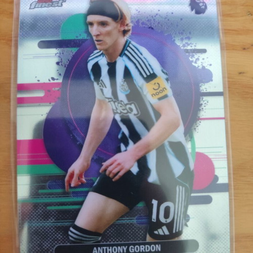 Topps Finest Anthony Gordon Newcastle-Barcelona uncommon EPL card like new