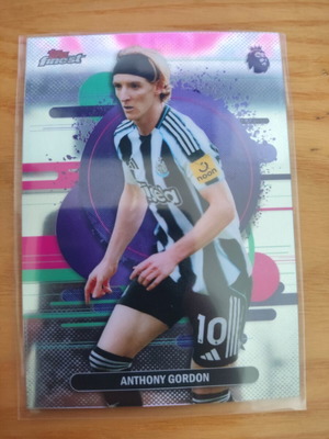 Topps Finest Anthony Gordon Newcastle-Barcelona uncommon EPL card like new