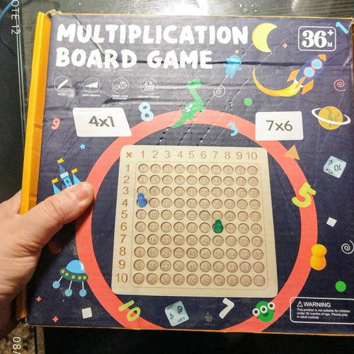 Montessori wooden multiplication math game like new