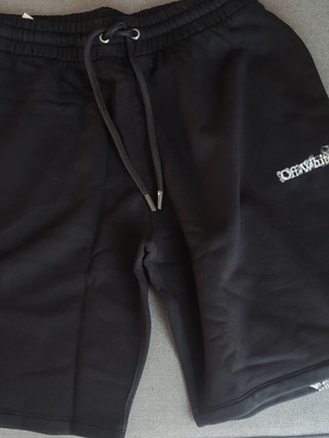 Off White heraldic arrows skate sweatshorts, black, size L