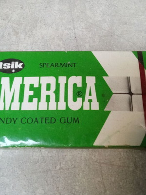 Tsik America συλλεκτικό πακέτο τσίχλες μεταχειρισμένο, συσκευασία δεκαετίας 1980