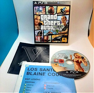 Sony playstation 3 ( ps3 ) Grand Theft Auto 5 - GTA V (PS3) κομπλέ με manual ( πληρες )