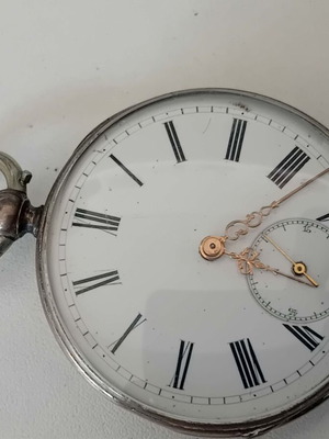 Antique Large Silver Pocket Watch by Gerlinde Rubis used