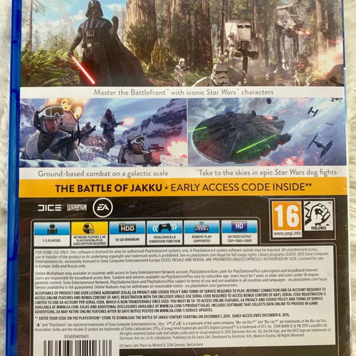PS4 Battlefront complete like new