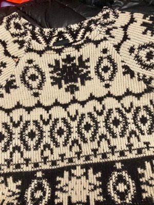 Ichi women's poncho like new with alpaca wool, size M/L